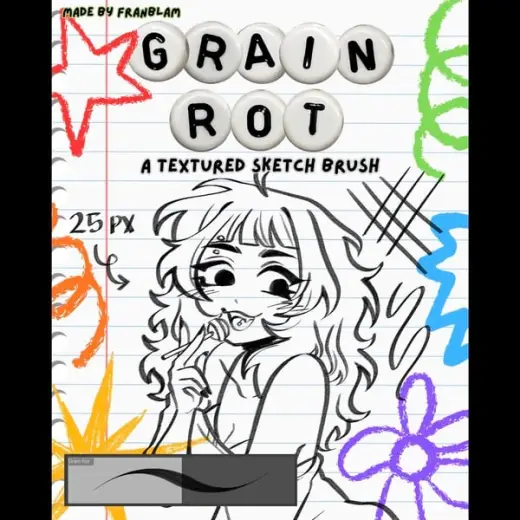 Grain Rot - Clip Studio Paint Brush By FranBlam — Procreate & Clip Studio Paint brush