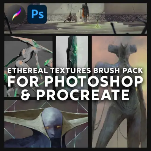 Ethereal Textures Brush pack for Photoshop & Procreate — Procreate & Photoshop brush