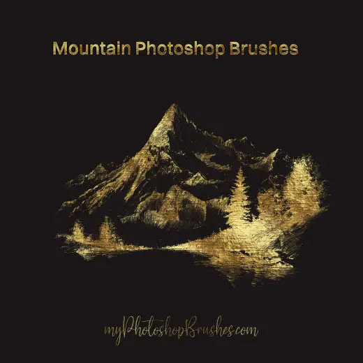 Mountain Brushes — Procreate, Photoshop & Krita brush