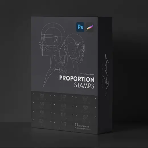 Proportion Stamps — Photoshop brush