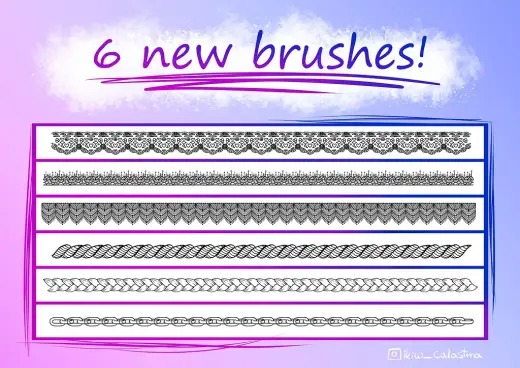 6 usefull brushes! (lineart already) — Krita brush