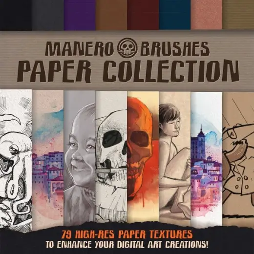 Manero Brushes Paper Collection — Procreate brush