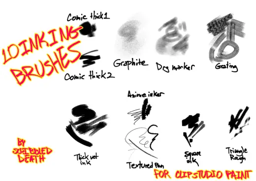 Inking brushes 2 — Clip Studio Paint brush