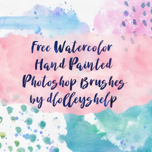 173 Watercolor Hand Painted PS Brushes — Procreate, Photoshop & Krita brush
