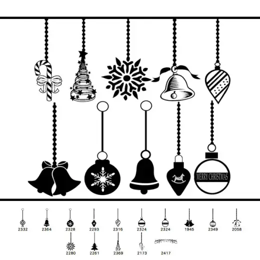 14 Christmas Ornament Brushes — Procreate, Photoshop & Krita brush