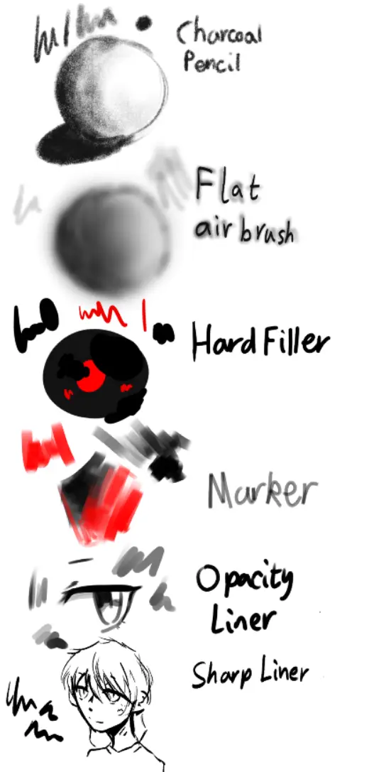 My collection of my own and others' brushes — Krita brush