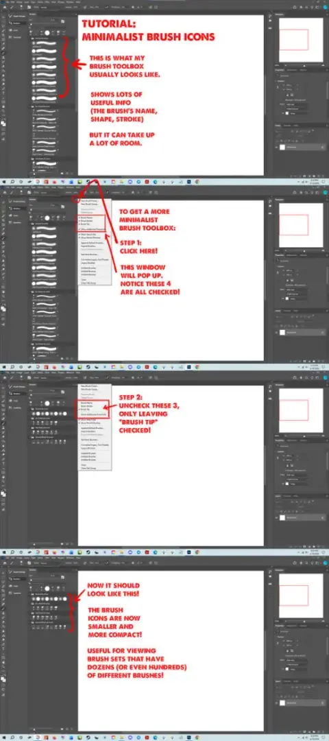 Minimalist Brush Icons — Photoshop brush