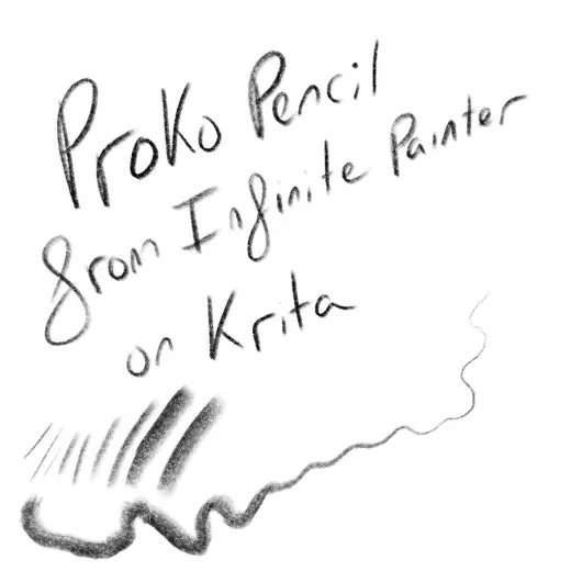 Proko Pencil from Infinite Painter for Krita — Krita brush