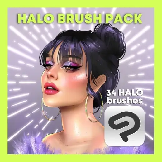 Halo Brush Pack! for CLIP STUDIO PAINT | By Lonelyshootingstar — Clip Studio Paint brush