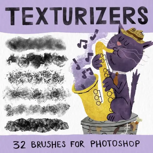 David CP's Texturizer brush set for Photoshop — Photoshop brush