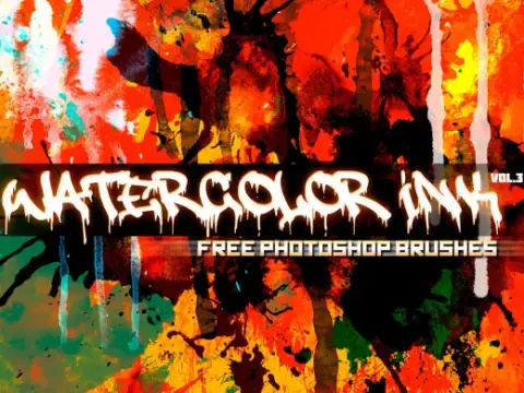 Watercolor & Ink brushes - Vol.3 — Procreate, Photoshop & Krita brush