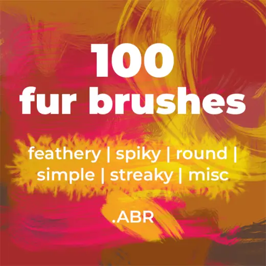 100 Fur Brushes for Photoshop — Photoshop brush