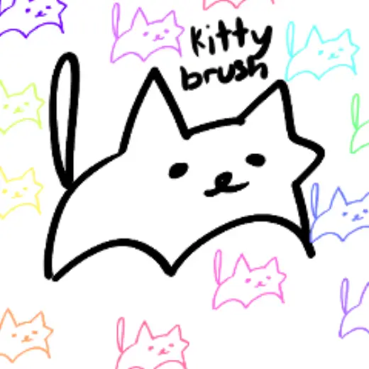 kitty cat stamp — Clip Studio Paint brush