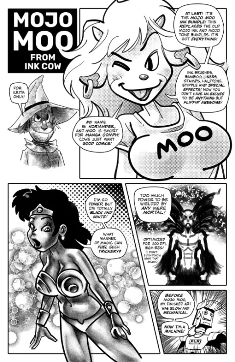 Mojo MOO Ink Bundle For Krita — Krita brush