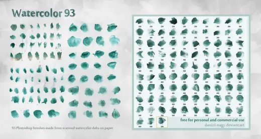 Watercolor 93 Photoshop brushpack — Photoshop brush