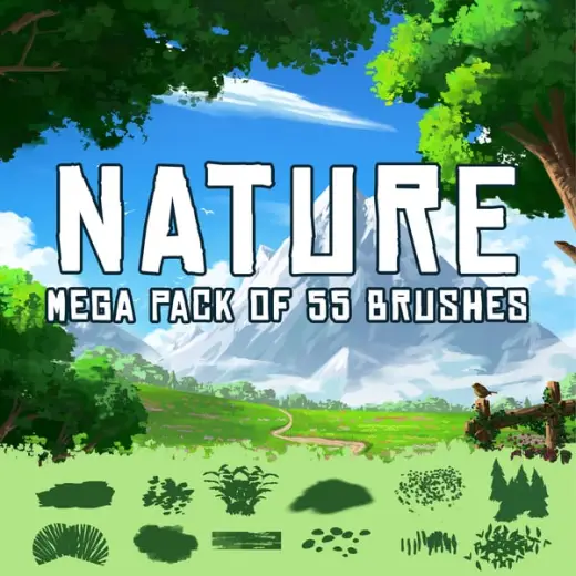 NATURE MEGAPACK BRUSHES — Photoshop brush