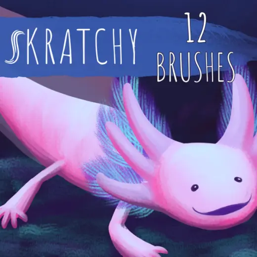 Scratchy Brushes - 12 Brushes — Clip Studio Paint brush