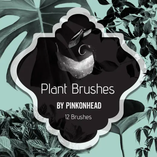 Plant Leaves Brushes — Procreate, Photoshop & Krita brush
