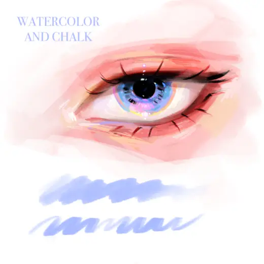 PROCREATE/PHOTOSHOP pencil chalk and watercolor BRUSH SET — Procreate & Photoshop brush