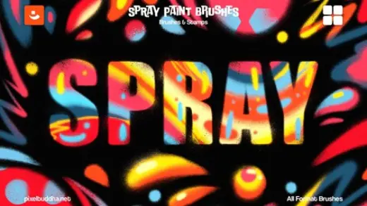 Multi-App Spray Paint Brushes — Photoshop brush