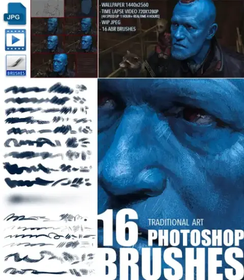 Traditional art brush set. — Photoshop brush