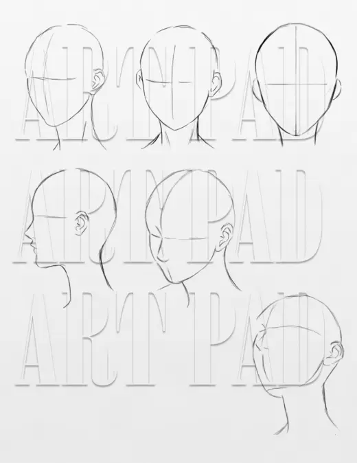 (Artpad) Photoshop Brush: Anime Heads (Unisex) — Photoshop brush