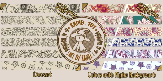 Art Nouveau Brushes and Patterns — Krita brush