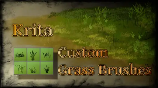 Krita - Custom Grass Brushes — Krita brush