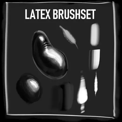 [LTX] ClipStudio CSP Latex Brushes — Clip Studio Paint brush