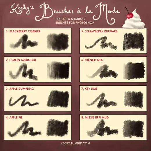 Kecky's Brushes à la Mode — Photoshop brush