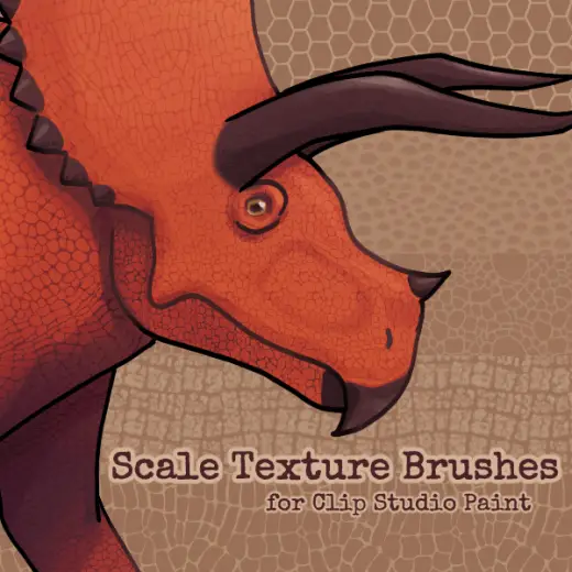 Dinosaur & Dragon Brushes for CSP — Clip Studio Paint brush