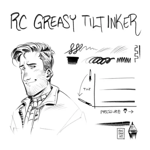 CSP Brush: Greasy Tilt Inker — Clip Studio Paint brush