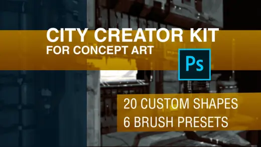 City Creator Kit - Custom Shapes & Brush Presets — Photoshop brush