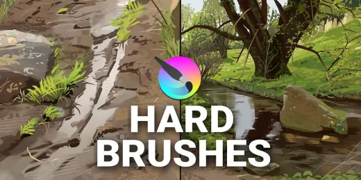 Hard Brushes Pack — Krita brush