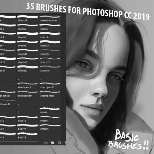 Basic Brushes for Photoshop by CGS Drawing — Photoshop brush