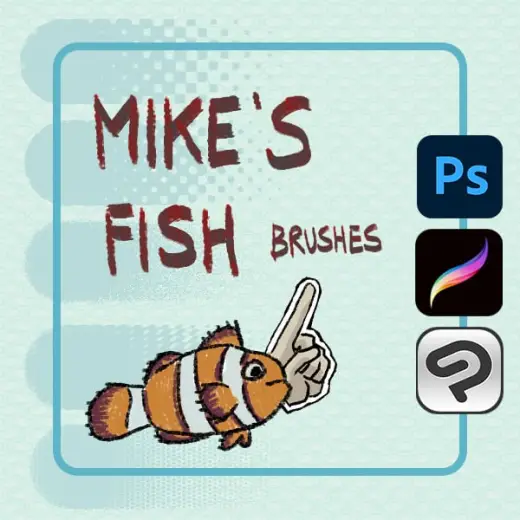 Mike's Fish: Tone 'n' Pattern Brushes — Photoshop brush