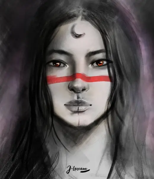 Portrait practice using charcoal brushes in krita — Krita brush