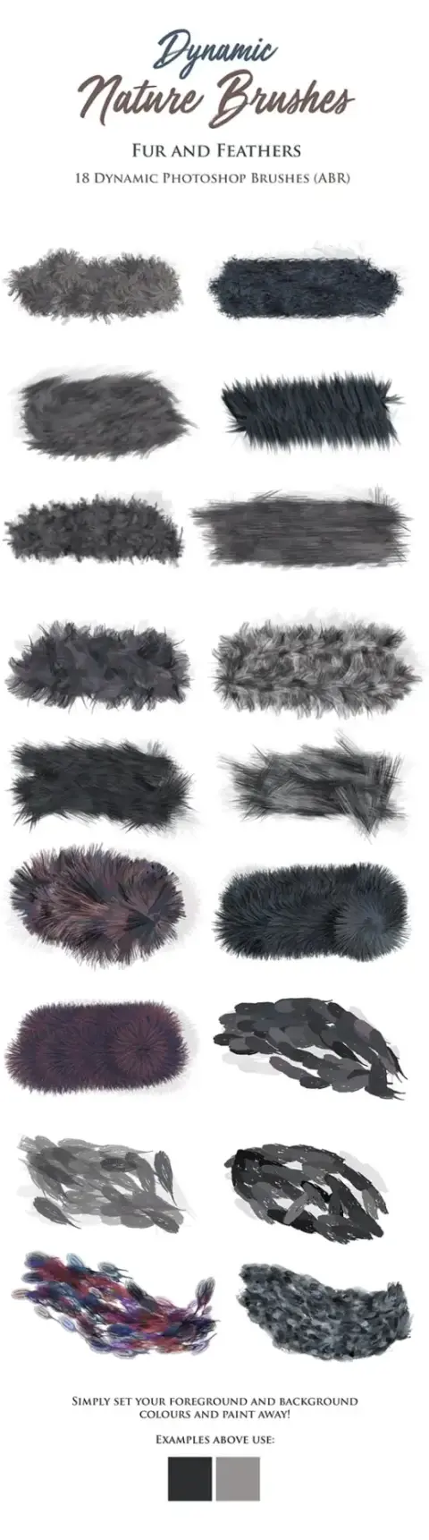 Photoshop Dynamic Nature Brushes - Fur — Photoshop brush