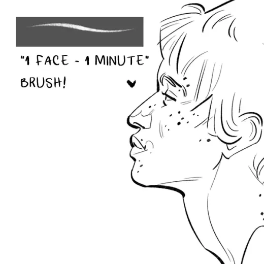 "1 Face - 1 Minute" Brush! — Photoshop brush