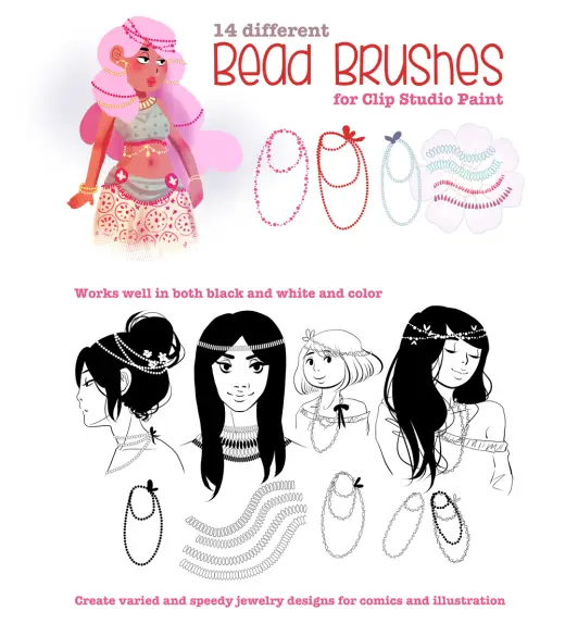 Bead Brushes for Clip Studio Paint 5 (Manga Studio 5) — Clip Studio Paint brush