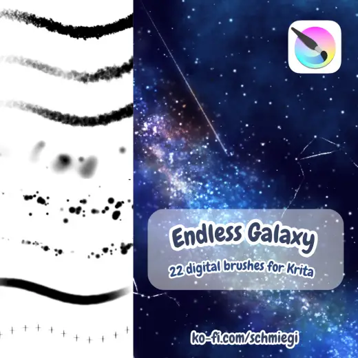 Galaxy Brushes for Krita — Krita brush