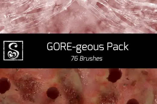 Shrineheart's GOREgeous Pack - 76 Brushes — Clip Studio Paint brush