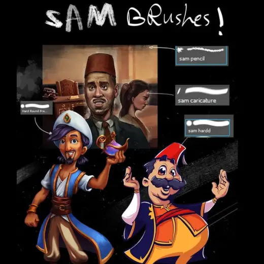 Sam Arafa 2D Brushes — Photoshop brush
