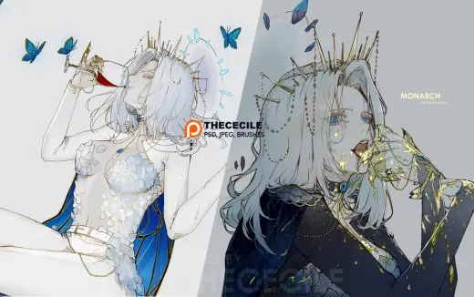 Drink Your Light Artworks (2) (PSD, JPEG, BRUSHES ONLY) — Clip Studio Paint brush