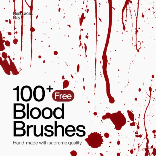 100+ Blood Photoshop Brushes — Procreate, Photoshop & Krita brush