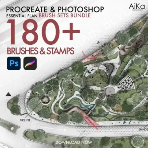 Essential Plan Bundle Brush Pack (Procreate & Photoshop Brushes) — Procreate & Photoshop brush