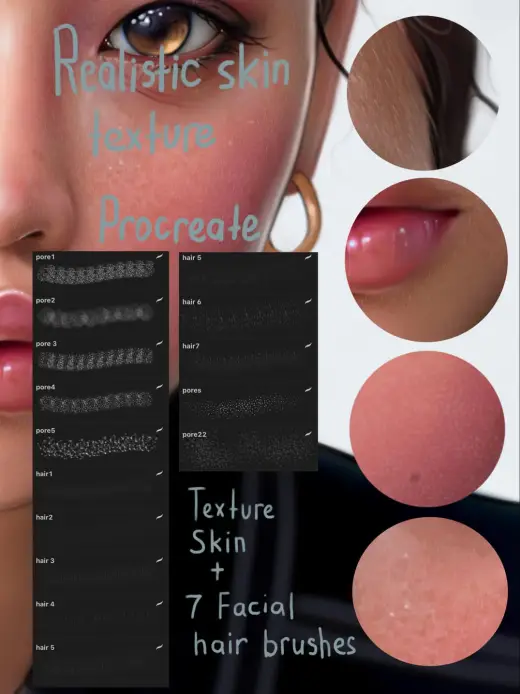 Real skin  for Photoshop and Procreate — Procreate & Photoshop brush
