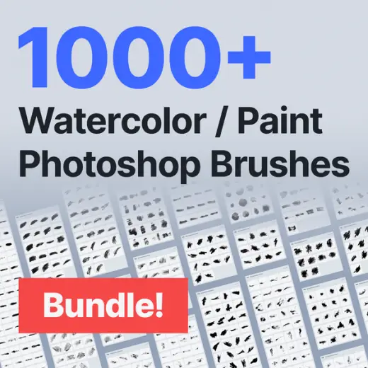 1000+ Watercolor Photoshop Brushes – Paint, Splatter & Strokes — Photoshop brush