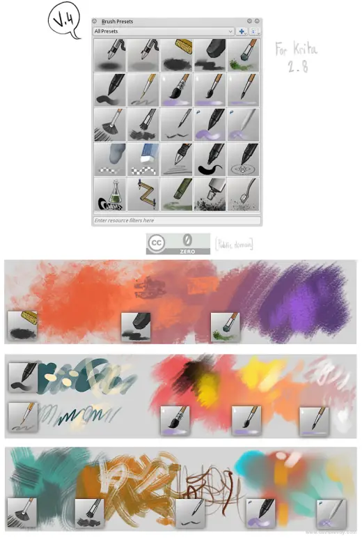 Krita brushes, v4 — Krita brush