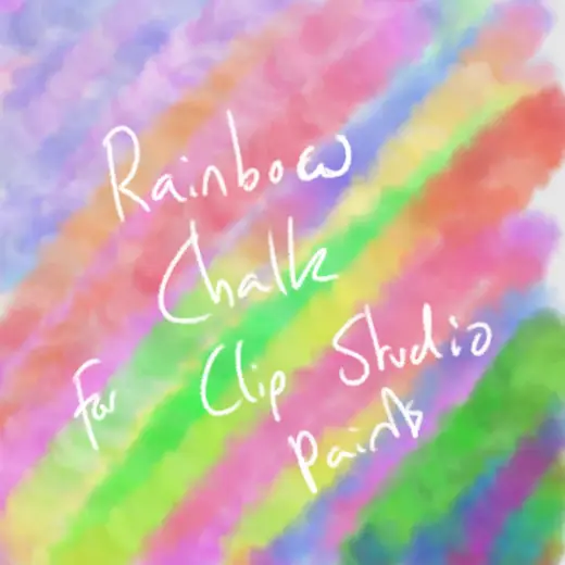 Rainbow Chalk Brush — Clip Studio Paint brush